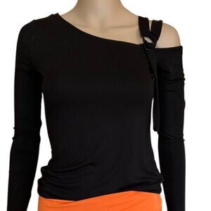 🦋 NWOT 🌸 Vince Camuto Long Sleeve Cold Shoulder Asymmetrical Top